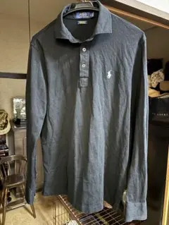 Polo Ralph Lauren 黒 長袖ポロシャツ 新品同様M白ワンポイント