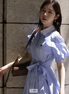 Rirandture〈POLO BCSコラボ〉フリルシャツワンピース（Mサイズ）