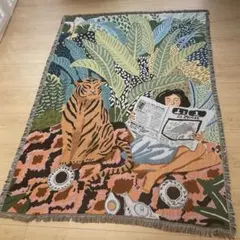 マルチカバー タペストリー ブランケット タイガー リーディングガール
