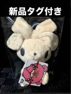 ラウンドワン限定 汎用うさぎ ぬいぐるみマスコット ピンク ホワイト 2