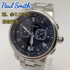 稼働】新品電池 Paul Smith ノッティンガム 箱/余りコマ付 腕時計 