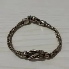 30-40's ヴィンテージ 12K GF ツイストノットリンクブレスレット