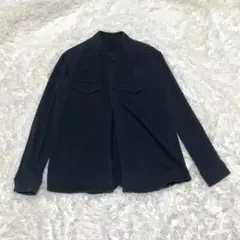 cloudycloudy【S】ノーカラージャケット　ブラックカーディガン綿100