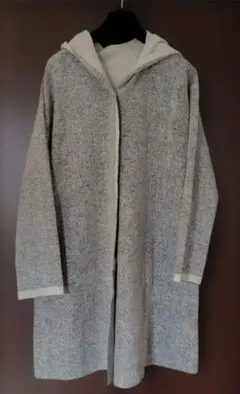 Leilian フード付きグレー系ロングコート 新品未使用♡