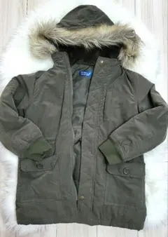 Navy オリーブグリーン　カーキ　 中綿　裏ボア　コート