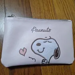 スヌーピー ポーチ ピンク