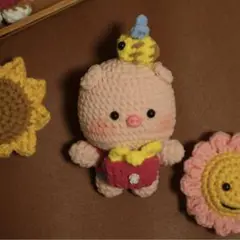 あみぐるみ 豚のキャラクター