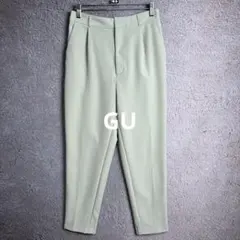GU ストレッチテーパードパンツ ピスタチオカラー Lサイズ
