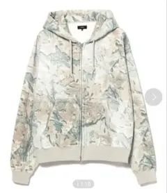 BEAMS フェードカモ　ジップアップフーディ　ダブルジップ　迷彩