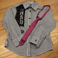 RAD CUSTOM 長袖シャツ　ネクタイ　卒園式　入学式120