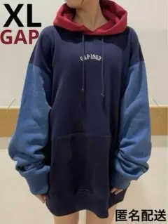 GAP アーチロゴ カラーブロックパーカー(ユニセックス)