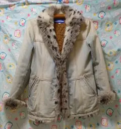 咲*音様 ⭐︎BURBERRY デニムファーコート Mサイズ - メルカリ
