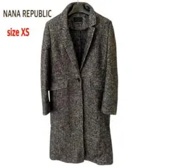 バナナリパブリック ロングコート グレー XS きれいめ 上品 通勤 冬アウター