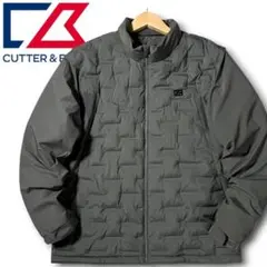 2XL カッターアンドバック 海外モデル 中綿 ハイネックジャケット カーキ
