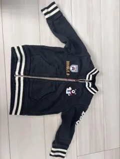 DOUBLE B ジップアップジャケット 黒　90cm