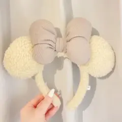 ディズニー　カチューシャ　ボア　もこもこ　シェリーメイ　ダッフィー　ミニーちゃん