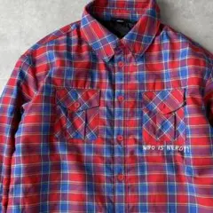 15159 NERDY ノルディー 刺繍 チェック柄 中綿ジャケット