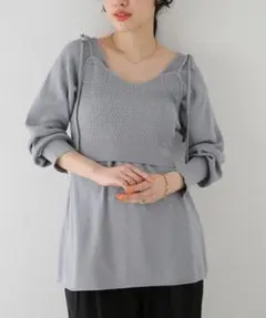 未使用　TORRAZZO DONNA　Vネック　ニット　セット