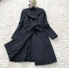 美品✨アナイ ロングコート カシミヤ ファー ベルト 黒 高級感 楽天市場】カシミヤドレストレンチコート ANAYI アナイ