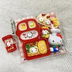 ガチャ詰めポーチ ハローキティ ミニチュアお弁当セット キーホルダー