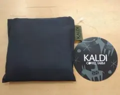KALDI エコバッグ 馬のイラスト　黒