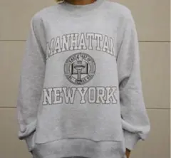 ZARA カレッジテイスト スウェットシャツ L