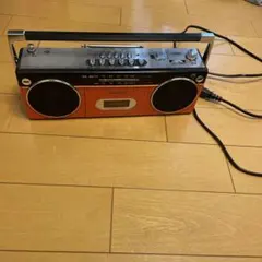 SANYO オートリバース カセットプレーヤー 赤 - メルカリ