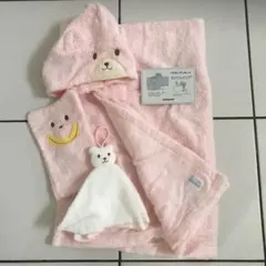 新品未使用 MIKIHOUSE ミキハウス バスポンチョ/ミトン/タオル 3点