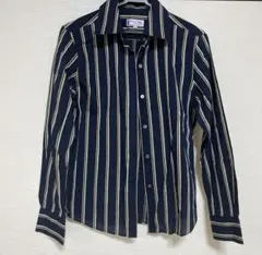 Maker's Shirt ネイビー ストライプ シャツ 11