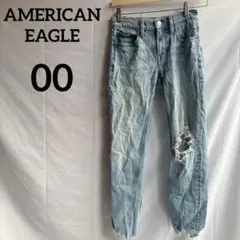 アメリカンイーグル　90s スキニー パンツ 00 ストレッチデニム S Gパン
