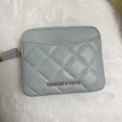 チャールズアンドキース　カードケース　フラグメントケース　財布　水色