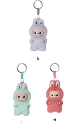 labubu pin for you ラブブ　イニシャル　E I N ストラップ