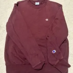 Champion バーガンディ スウェットシャツ M