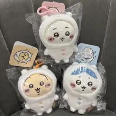 ナガノキャラクターズ くまをかぶったちいかわ マスコット　ハチワレ　うさぎ