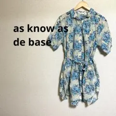 as know as de base アズノウアズ　ドゥバズ　シャツワンピース