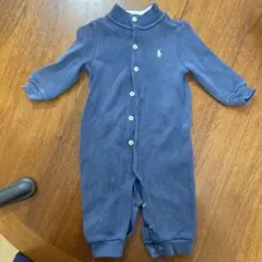 【美品】Ralph Lauren ネイビー ロンパース