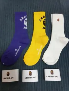 アベイシングエイプ　メンズソックス3足セットのサムネイル