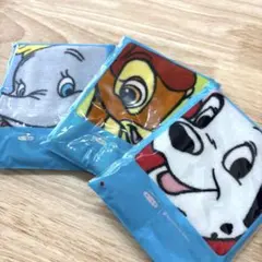 【新品未使用】ディズニー　タオルハンカチ　3枚セット　ダンボ　バンビ