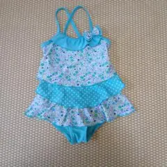 女の子用ワンピース水着 100cm 水色