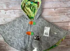 【美品】Bitz ベビーポンチョ　雨の日にも・ロバ　アップリケ