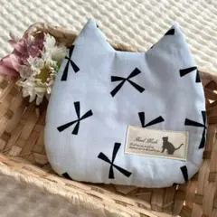 ハンドメイド　ꕥ猫型敷きマットꕥのサムネイル