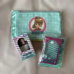 リカちゃんくじ　セーラーズ　ポーチ　ミニクリアポーチ　ぷちリカちゃん　3点セット