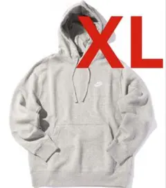 新品 ナイキ クラブ プルオーバー パーカー グレー ＸＬサイズ 送料無料