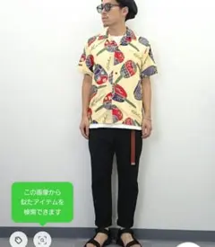【激レア‼︎】IOLANI　日本製 和柄 総柄 半袖 アロハシャツのサムネイル