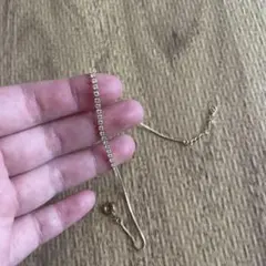 ストーン付きゴールドアンクレット