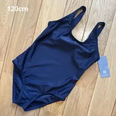新品　スクール水着 濃紺 ワンピース水着　女の子 無地 学校　120cm