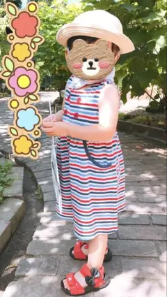 familiar☆ノースリーブワンピース90cm