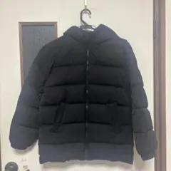 GAPキッズ用 フード付き黒ダウンジャケット