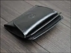 小銭入れ、本革、ボックス型小銭入れ、ブラック