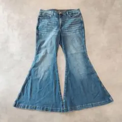 Wrangler ラングラー W33 フレアデニム ボトム 青 ヒゲ 16200
